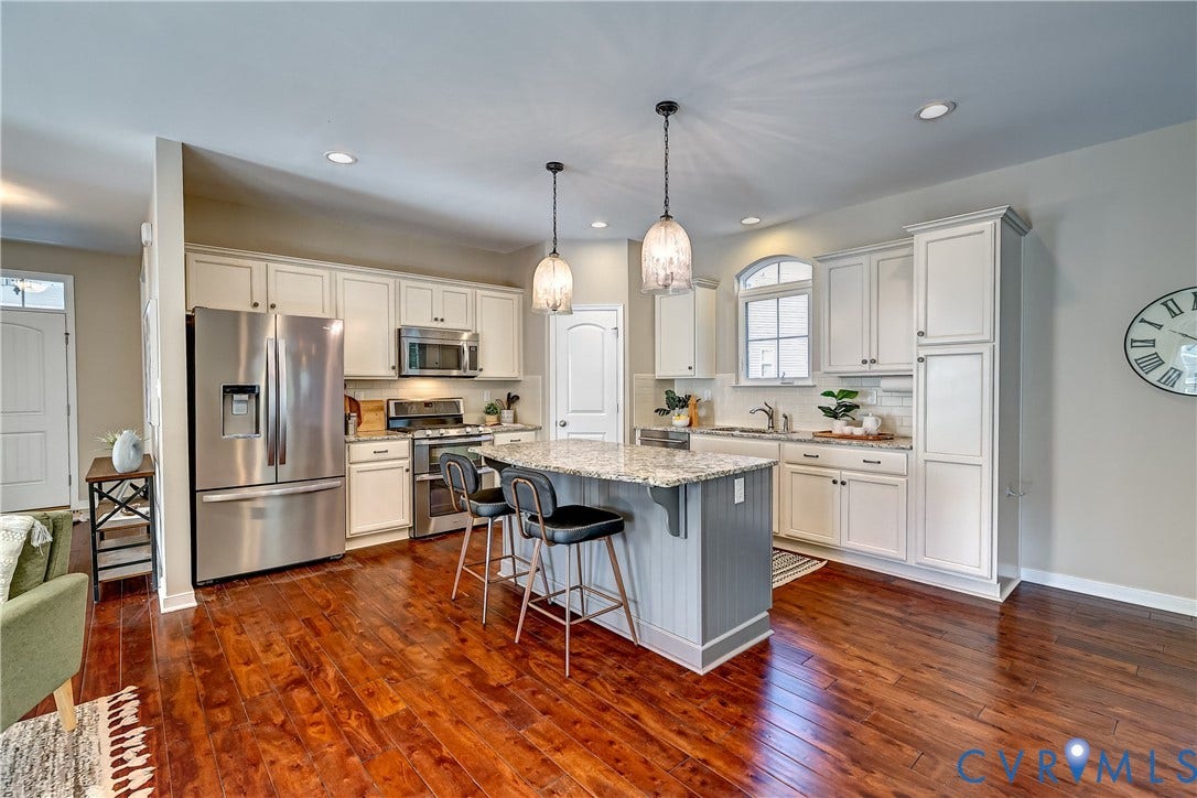 14800 Diamond Creek Terrace, Midlothian, VA 23113 Here you get a little more perspective of this charming kitchen ready for work and play