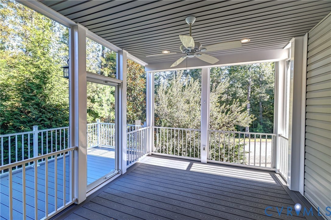 14800 Diamond Creek Terrace, Midlothian, VA 23113 And this 3 seasons porch is right off the Morning Room! Check my earlier comment, this is where I want my Joe and the Journal!