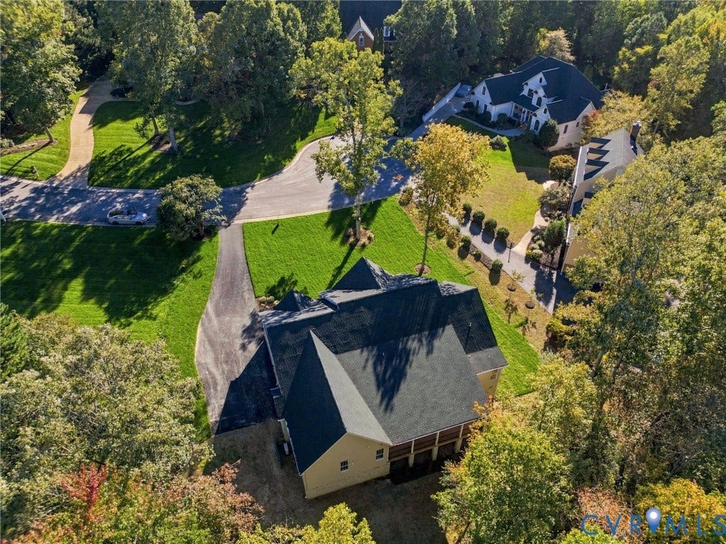 14010 Summercliff Trail, Chesterfield, VA 23832 Aerial View of the Home Situated on Over 1/2 Acre Lot