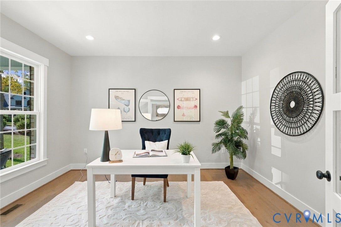 14010 Summercliff Trail, Chesterfield, VA 23832 Home Office has Large Windows Providing Natural Light