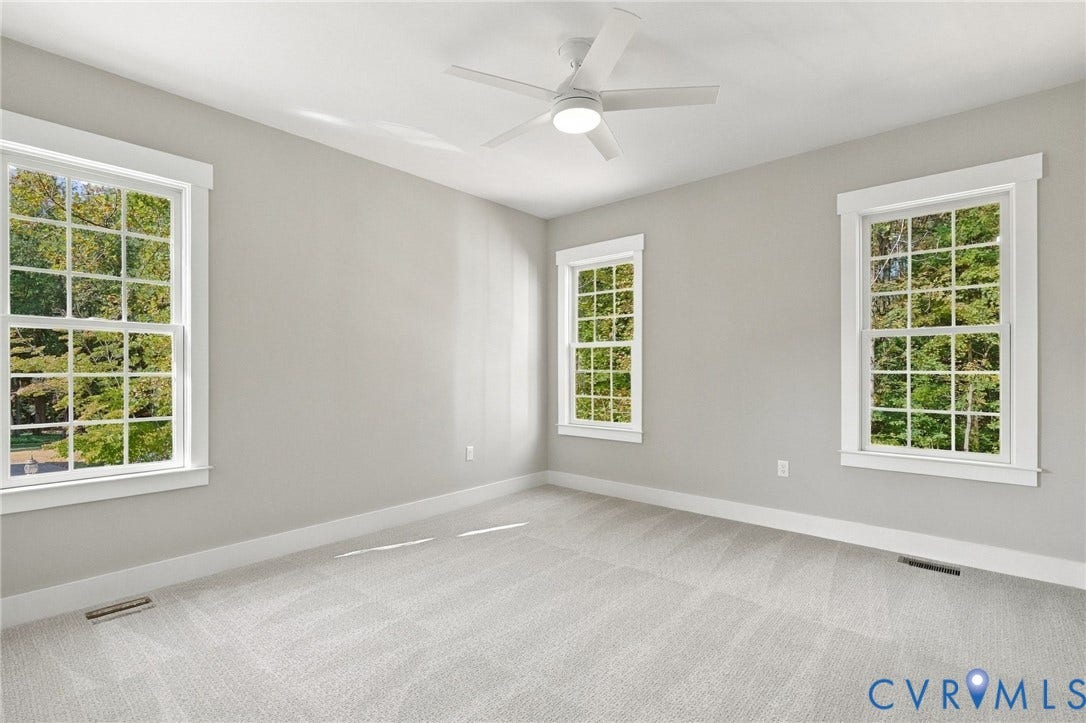 14010 Summercliff Trail, Chesterfield, VA 23832 Bedroom 3 Overlooks the Rear Yard.