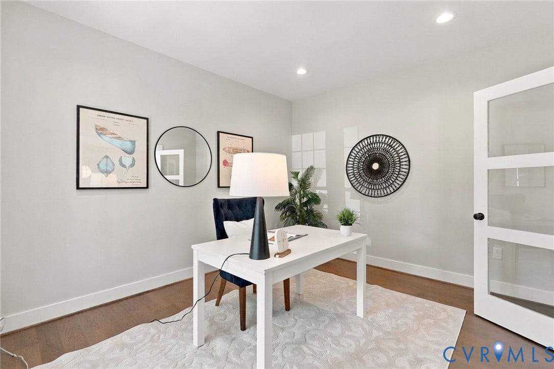 14010 Summercliff Trail, Chesterfield, VA 23832 The Study has Recessed Lighting & Wood Floors