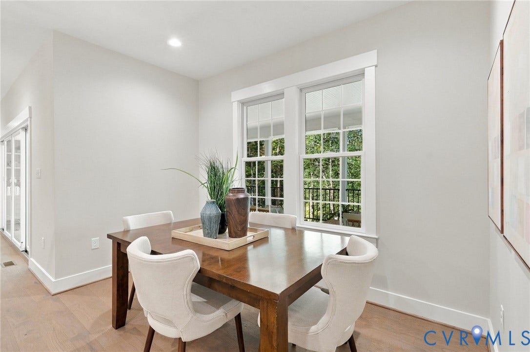 14010 Summercliff Trail, Chesterfield, VA 23832 Breakfast Nook has Large Windows Overlooking the Covered Porch & Rear Yard