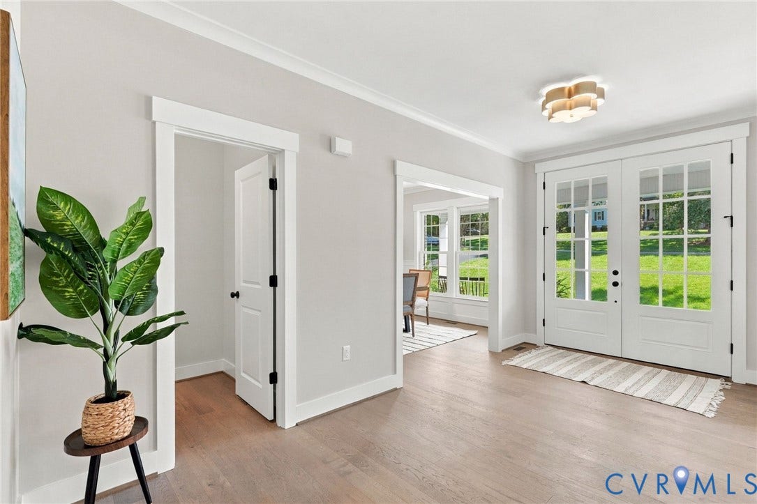 14010 Summercliff Trail, Chesterfield, VA 23832 Foyer Double Entry Door Provides Plenty of Natural Light - Interior Door to Powder Room