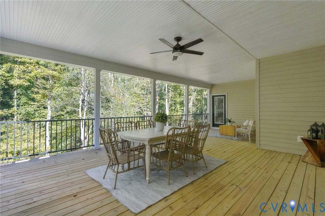 14010 Summercliff Trail, Chesterfield, VA 23832 Outside Living Was Not Overlooked. The 500 SF Covered Porch Offers Plenty of Space to Entertain, Relax & Enjoy!