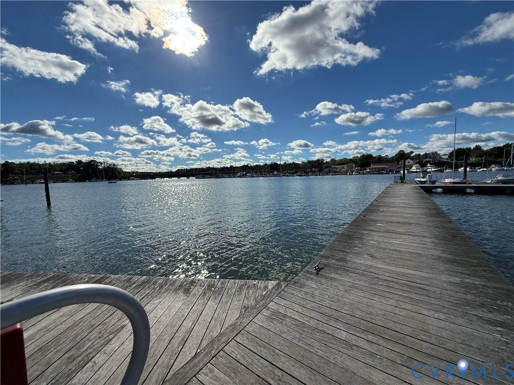 #30 Molly's Way, Urbanna, VA 23175 Wood-finish dock with water access