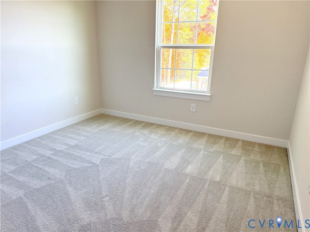 14225 Botsford Avenue, Wellspring, Chester, VA 23831 Neutral wall paint, plush carpeting, and a double-hung window featuring a grid pattern