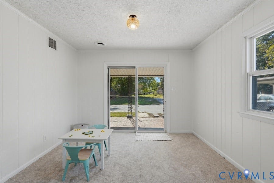 20306 Sheffield Place, Laurel Branch Farms, South Chesterfield, VA 23803 Light-toned carpet flooring, white paneled walls, and a recessed ceiling light fixture