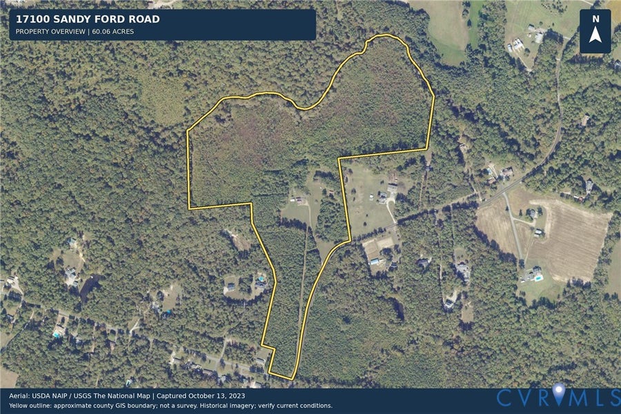 Property photo for 17100 Sandy Ford Road, Chesterfield, VA