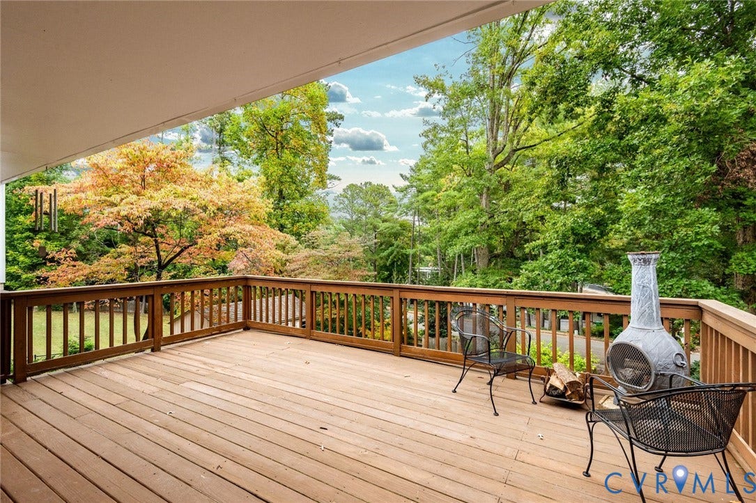 207 Tarrytown Drive, Sleepy Hollow, Henrico, VA 23229 Second outdoor entertaining area directly off of the open kitchen-family room combination that also connects back to the foyer for seamless entertaining.