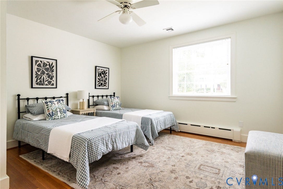 207 Tarrytown Drive, Sleepy Hollow, Henrico, VA 23229 Third of five bedrooms with hardwood floors and nearby full hall bath.