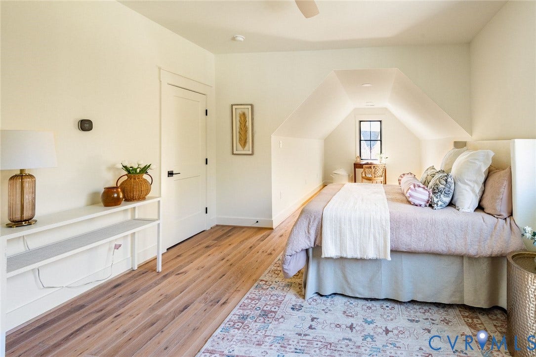 1136 Getaway Lane, Tuckahoe Creek, Goochland, VA 23103 1 of 3 upstairs bedrooms, hardwood floors, sitting area, walk-in closet, jack-and-jill bathroom.