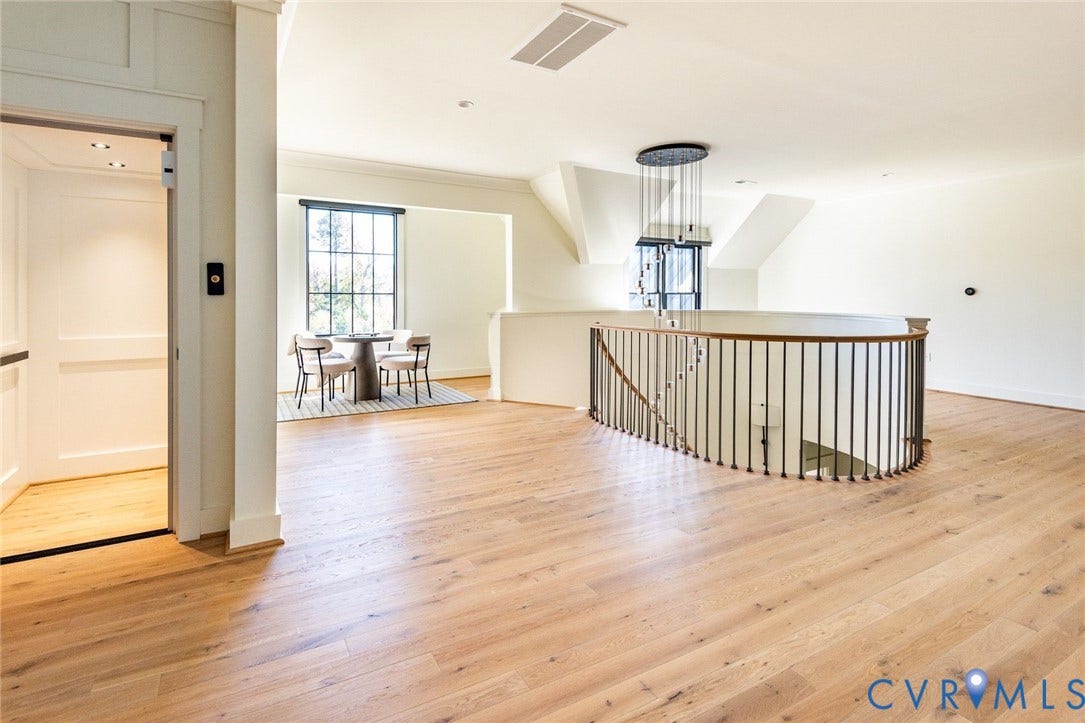 1136 Getaway Lane, Tuckahoe Creek, Goochland, VA 23103 Upstairs landing with ample space for gaming, study, hobbies and lounge.