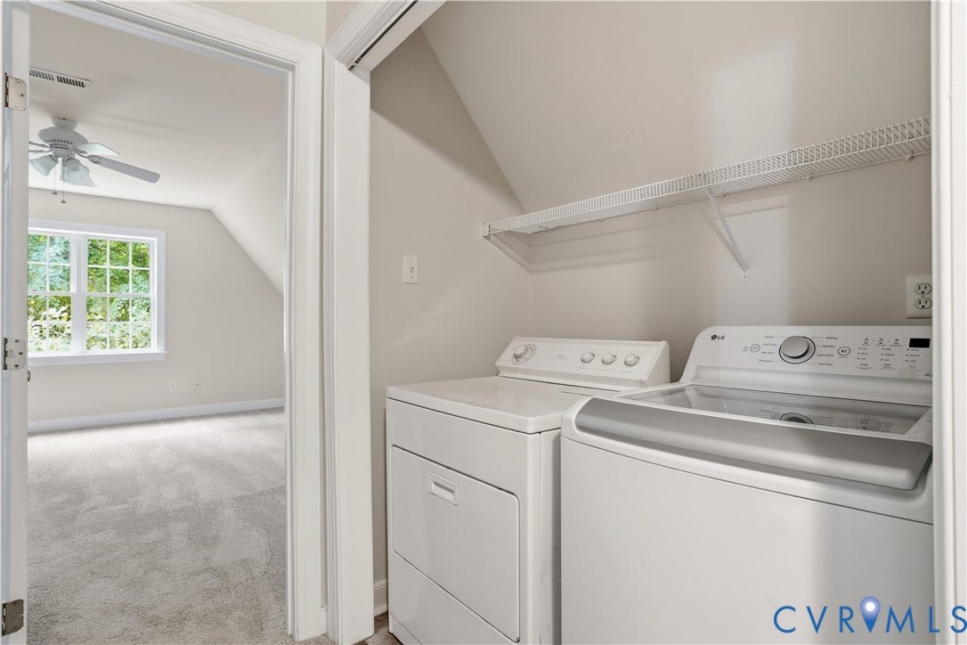 10721 Sheppards Way Drive, Sheppards Way, Glen Allen, VA 23060 Dedicated laundry area featuring a wire storage shelf