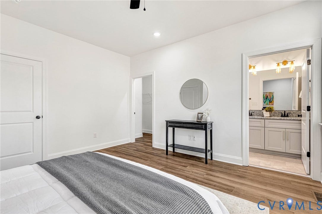 1807 Gordon Avenue, Oak Grove, Oak Grove, VA 23224 Wood-finish flooring throughout, white walls, and recessed lighting