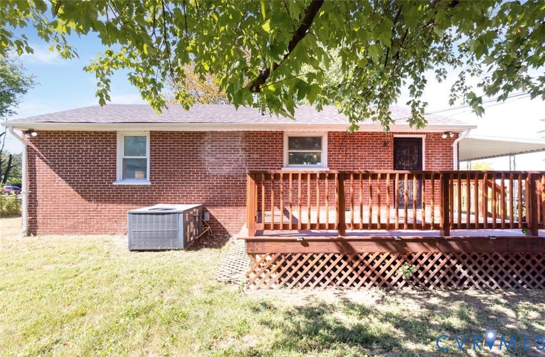 2211 Apollo Road, Fairfield, VA 23223 Red brick exterior with white trim windows