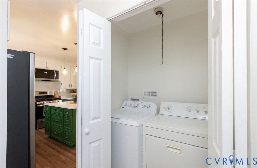 2211 Apollo Road, Fairfield, VA 23223 Dedicated laundry closet with built-in hookups