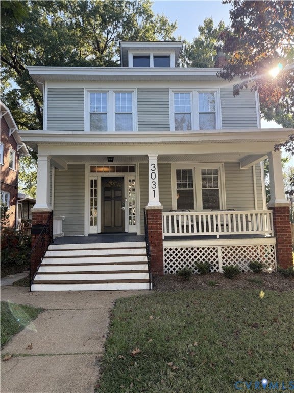 3031 Montrose Avenue, Ginter Park, Richmond, VA 23222 Classic four-square home in North Ginter Park uniquely featuring a first floor bedroom suite.