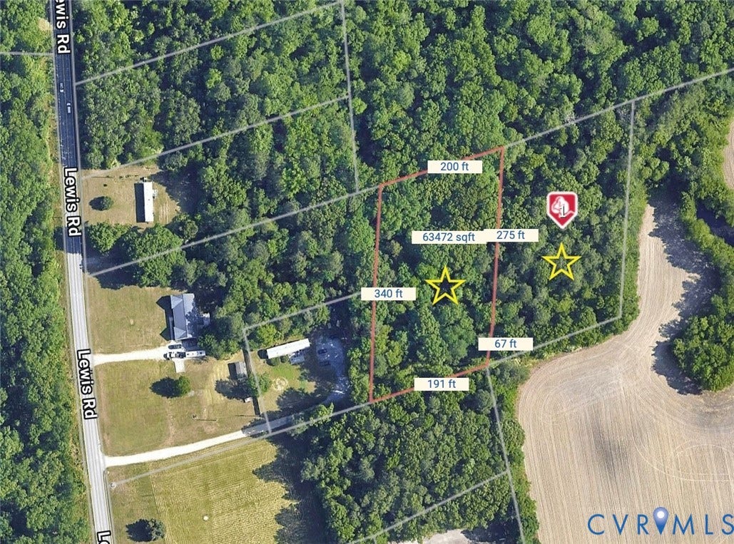 Property Parcel Map. Delineating the boundaries and dimensions of the property 12217.
