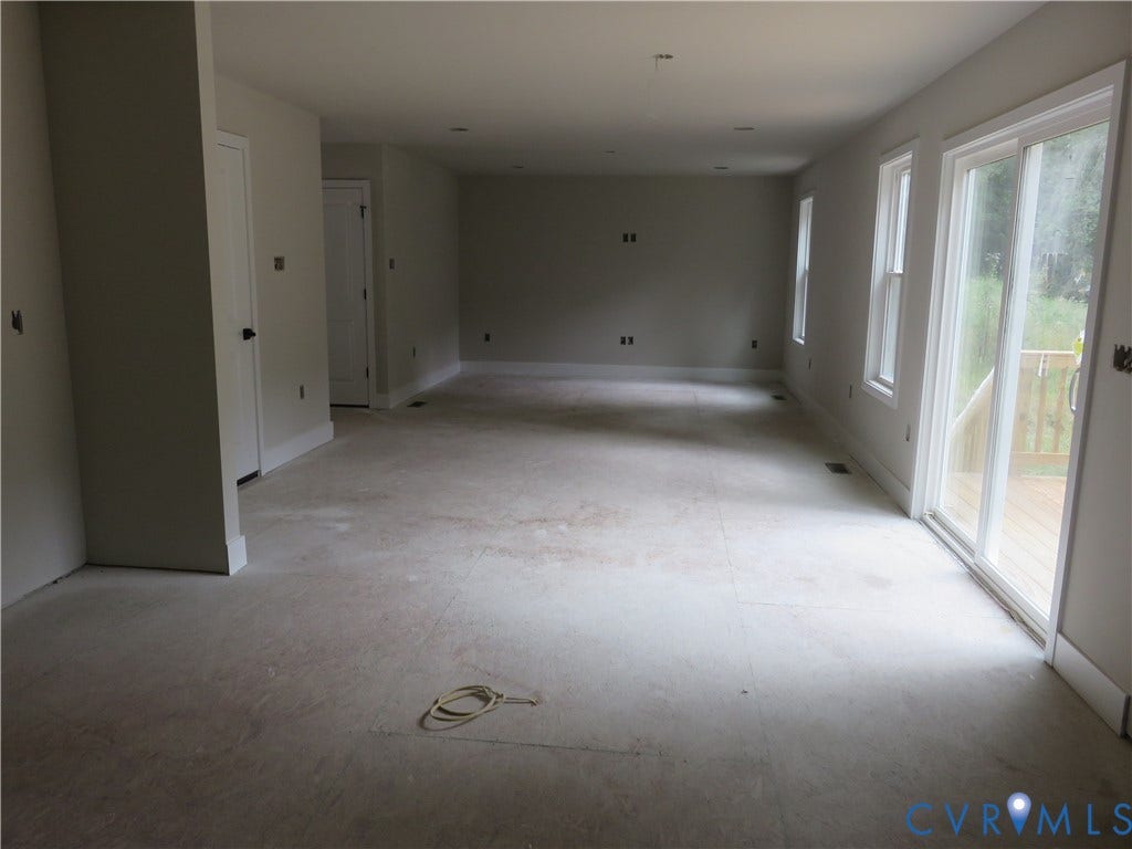 View From Kitchen into family room.