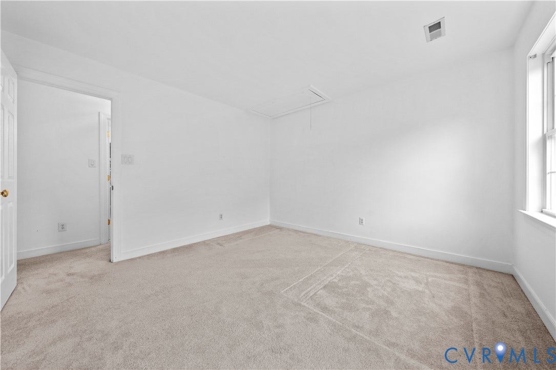 3437 Riverton Court, Robious Road Corridor, Midlothian, VA 23113 Neutral wall color, wall-to-wall carpeting, and window with natural light