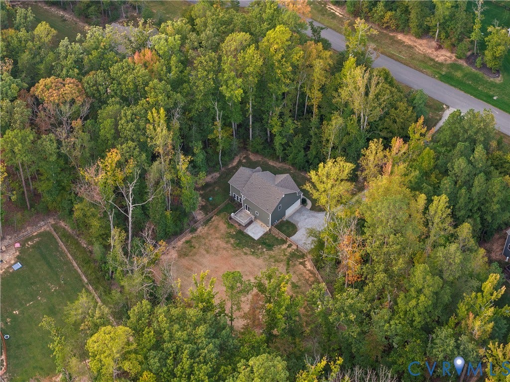2953 Preston Park Court, Western Goochland County, Goochland, VA 23153 Single-family residence with a gray exterior, situated on a treed lot
