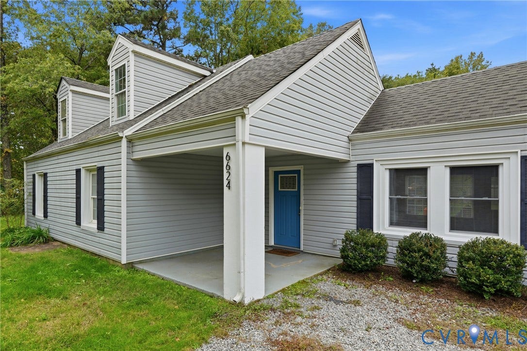 6624 Miller Road, Henrico, VA 23231 Classic Cape Cod-style with 1st floor primary and additional primary upstairs
