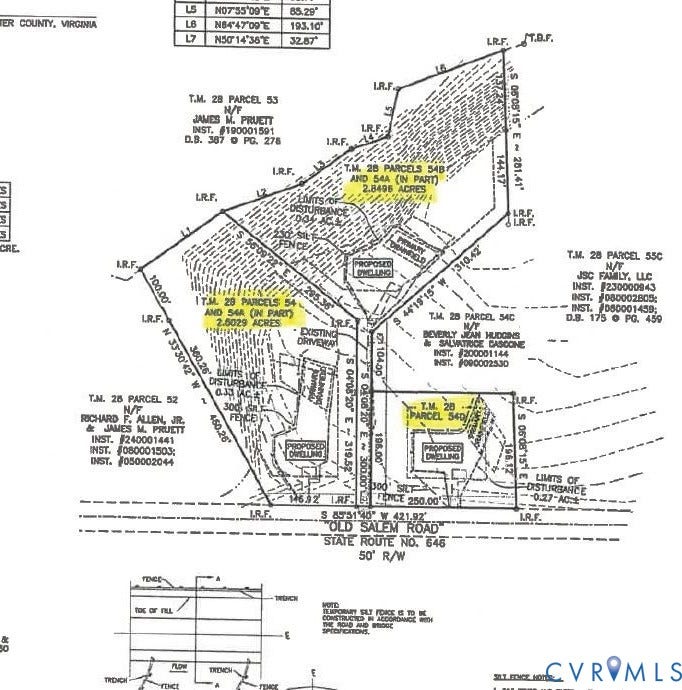Boundary Survey. Detailing property lines, easements, and adjacent parcel information