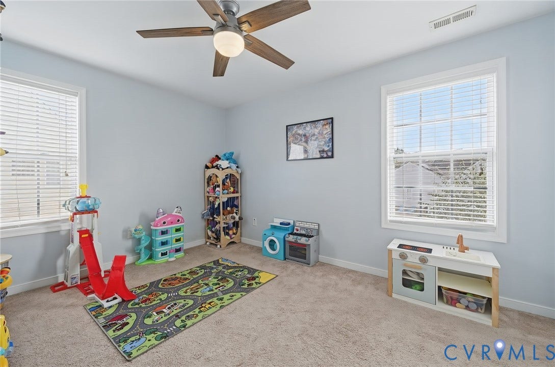 3912 Houze Terrace, Spring Lake, Henrico, VA 23060 Two-story home with vinyl siding exterior and multi-pane windows