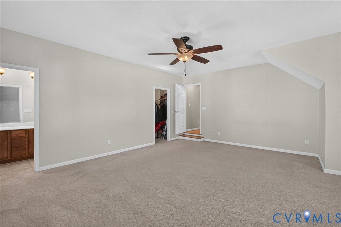 6852 Watch Harbour Circle, Hayes, VA 23072 Carpeted flooring with light neutral wall tones