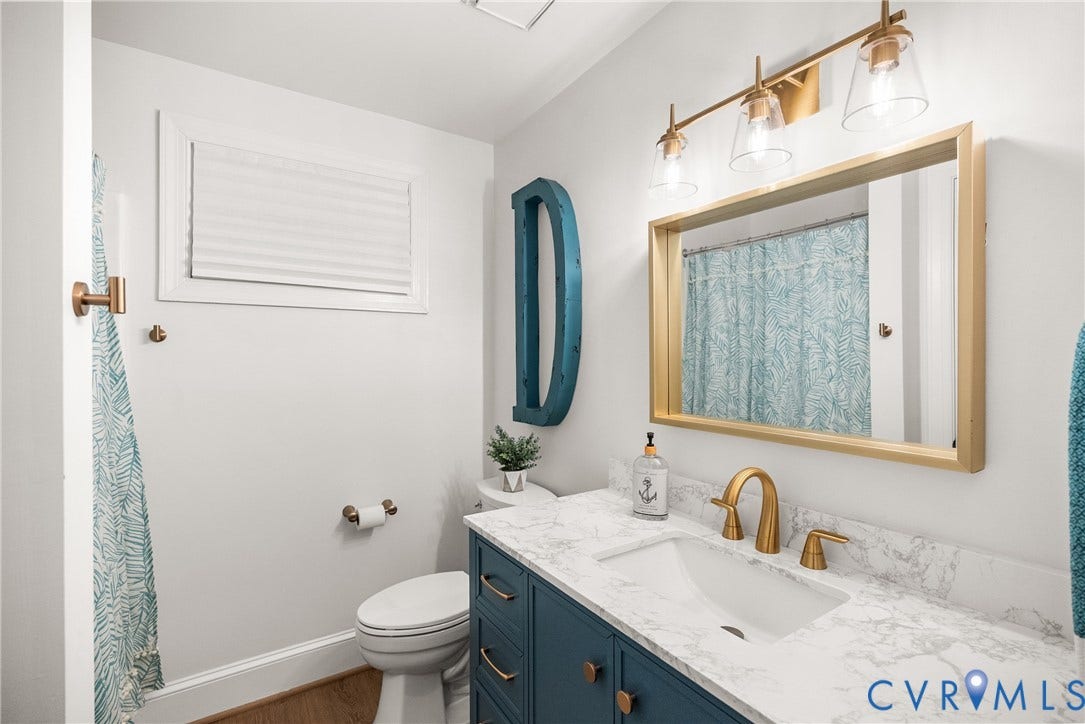 200 Ruggles Place, Tuckahoe, Henrico, VA 23229 Completely remodeled lower level full bathroom