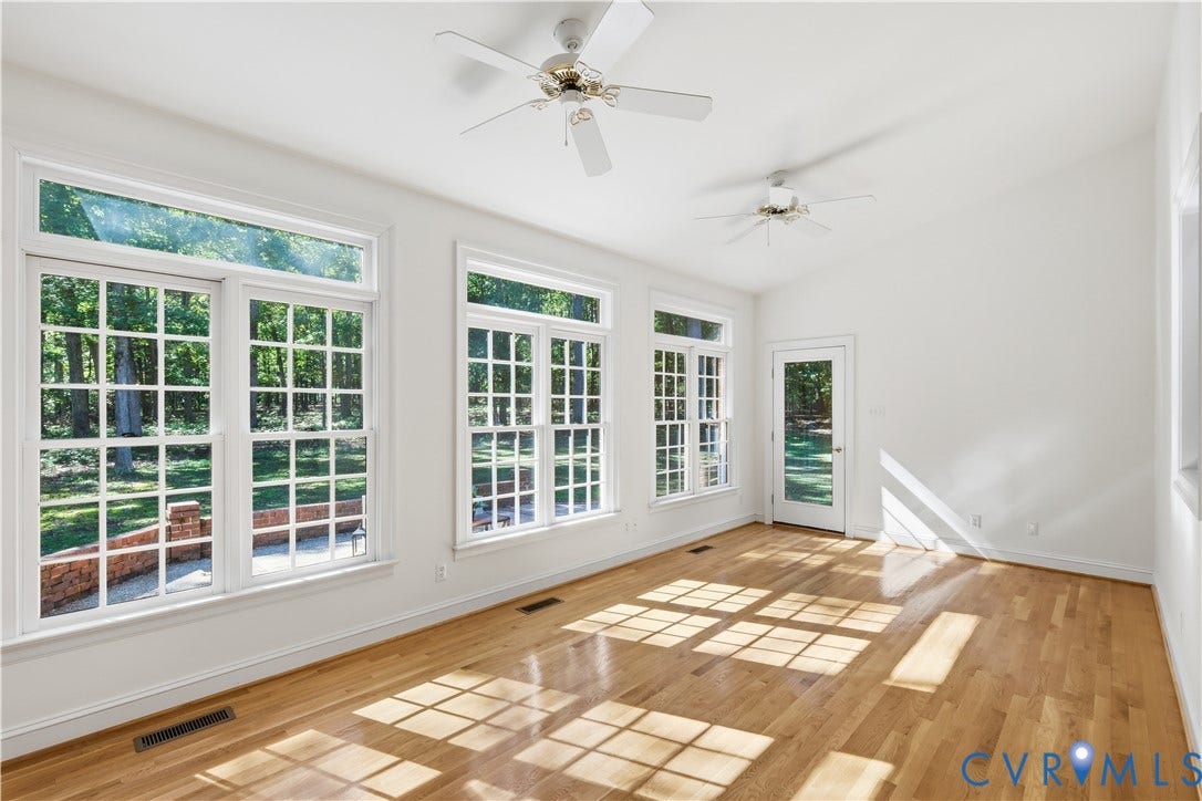 2611 Glenalmond Court, Powhatan, VA 23139 Sunroom off of the kitchen.