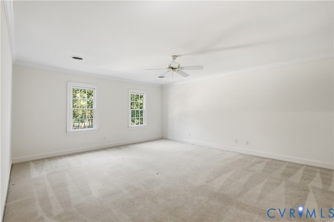 2611 Glenalmond Court, Powhatan, VA 23139 Primary bedroom 2 located upstairs, walk in closet and en-suite bath