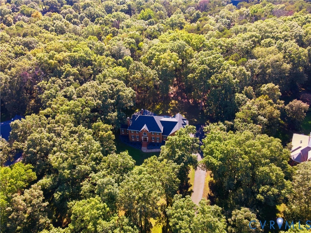 2611 Glenalmond Court, Powhatan, VA 23139 House tucked in mature trees.