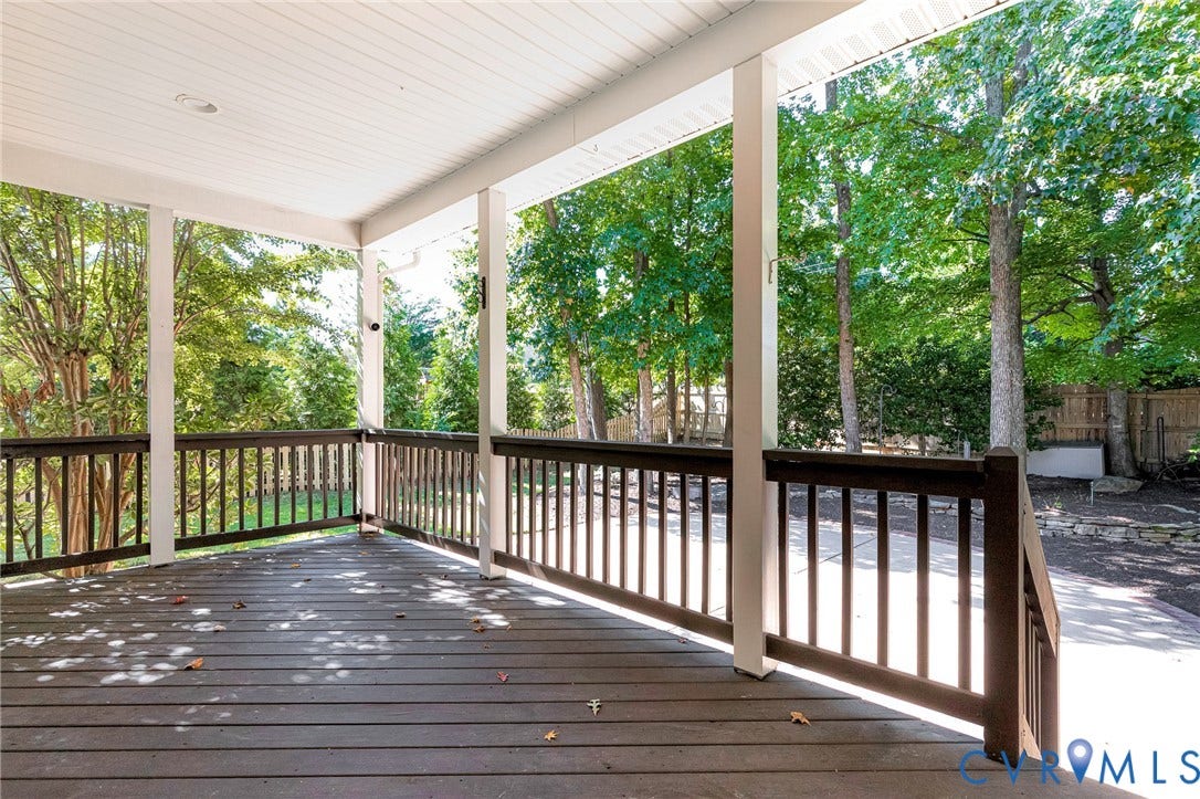 12012 Wheat Ridge Court, Chappell Ridge, Glen Allen, VA 23059 Covered Rear Porch