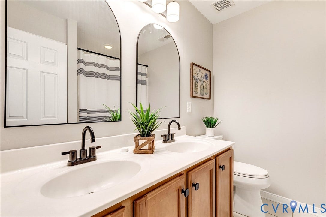 12012 Wheat Ridge Court, Chappell Ridge, Glen Allen, VA 23059 Full Hall Bathroom with Double Vanity
