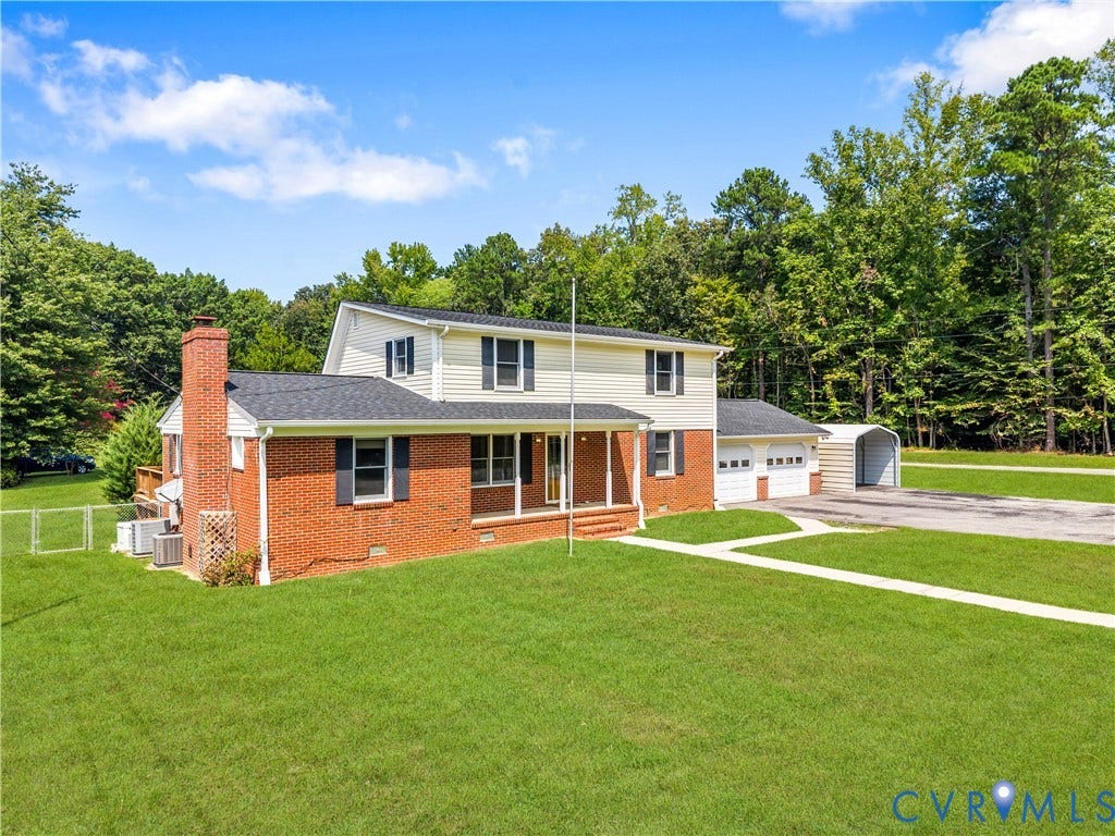 11612 Yorkdale Drive, Rivers Edge, North Prince George, VA 23860 Charming brick Colonial with a two-story addition featuring white trim and black shutters
