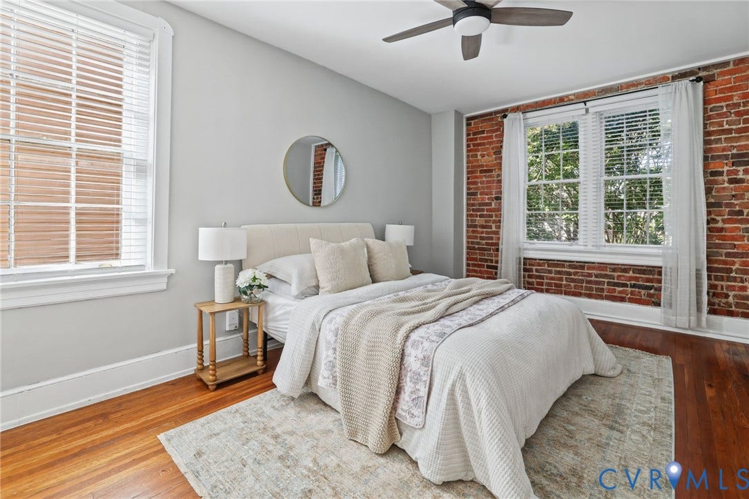 3115 Patterson Avenue, #U5, The Museum District, Richmond, VA 23221 Exposed brick, closet, new ceiling fan