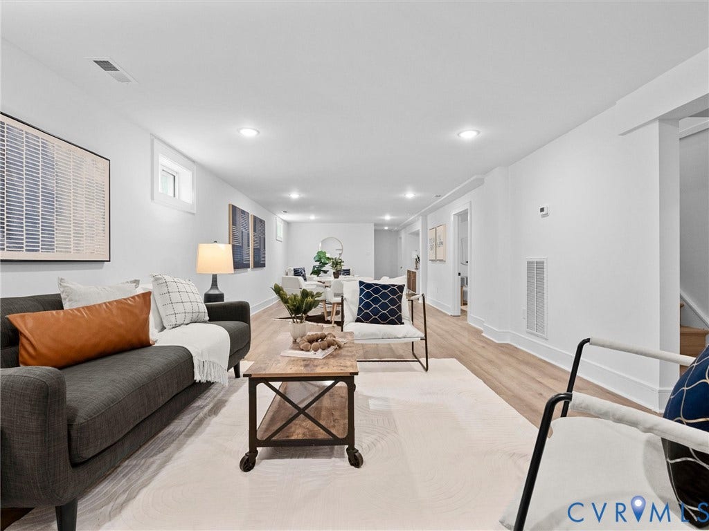 702 Westham Parkway, Westham, Henrico, VA 23229 Recessed lighting, light wood-finish flooring, white baseboards, and a neutral wall color