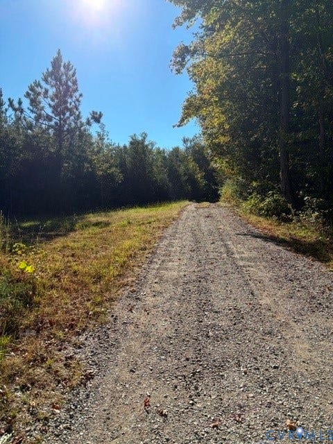 0 Hadensville Fife Road, Goochland, VA 23063 Driveway access to the potential driveway of listed property.
