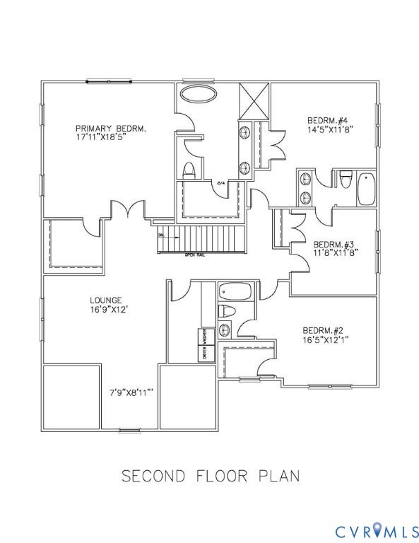 2831 Old Pump Road, The Preserve At John Rolfe, Henrico, VA 23233 Floor plan