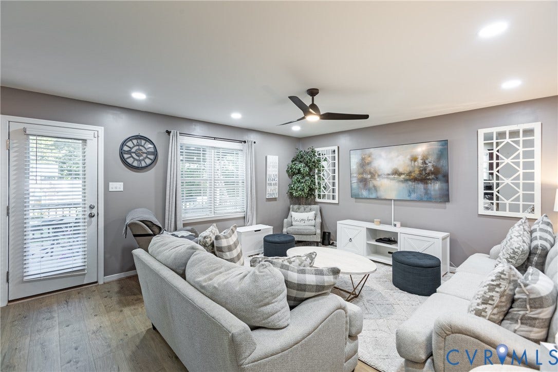 5906 Autumnleaf Drive, Chesterfield, VA 23234 Double French Doors Open to Deck/Gazebo/Patio