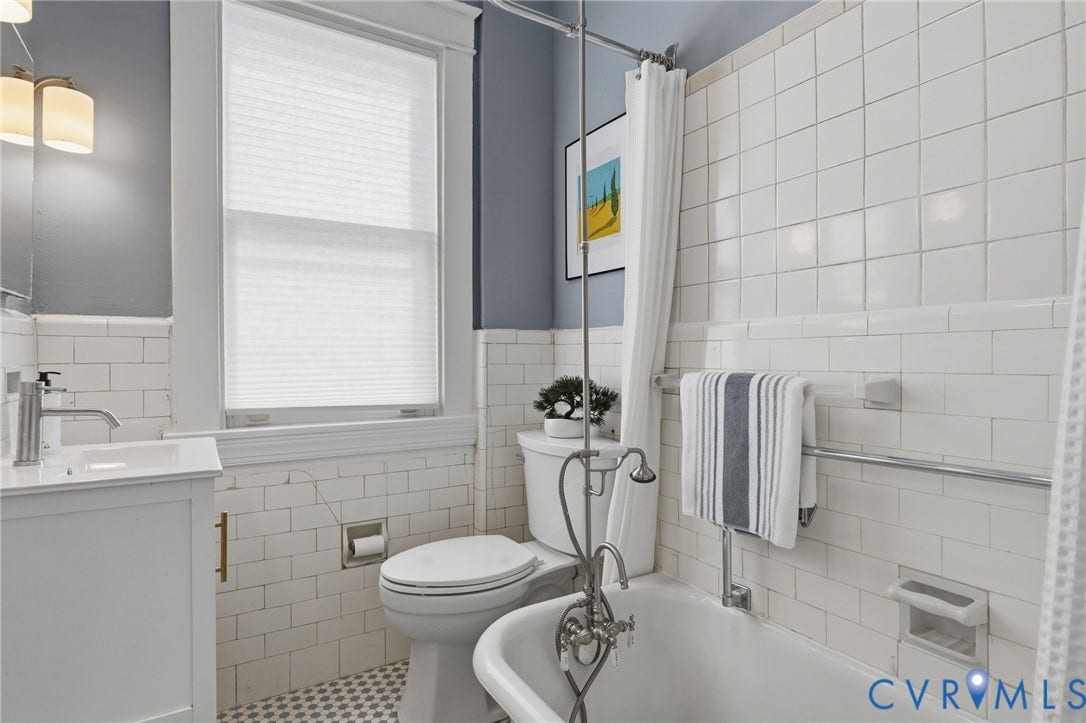 2706 Woodrow Avenue, Northside, Richmond, VA 23222 Refurbished vintage bathroom