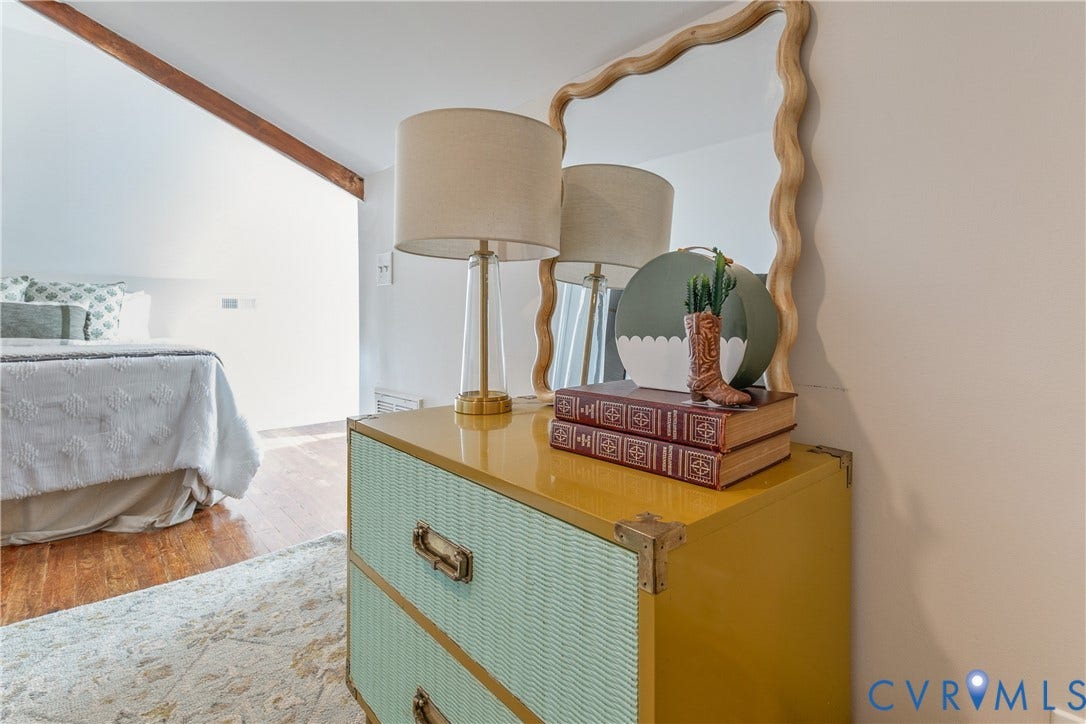 3006 Porter Street, Richmond, VA 23225 Vaulted ceiling with exposed wood beam and wood-finish flooring