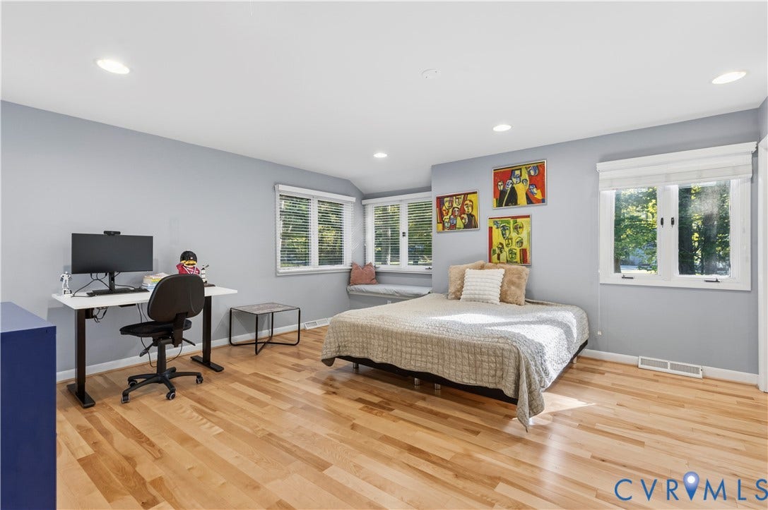 4204 Hickory Nut Place, Winterberry Ridge, Midlothian, VA 23112 First floor primary suite with a large walk-in closet and en-suite bath.