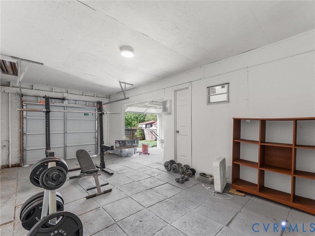 Connected spaces inside garage for ease of use