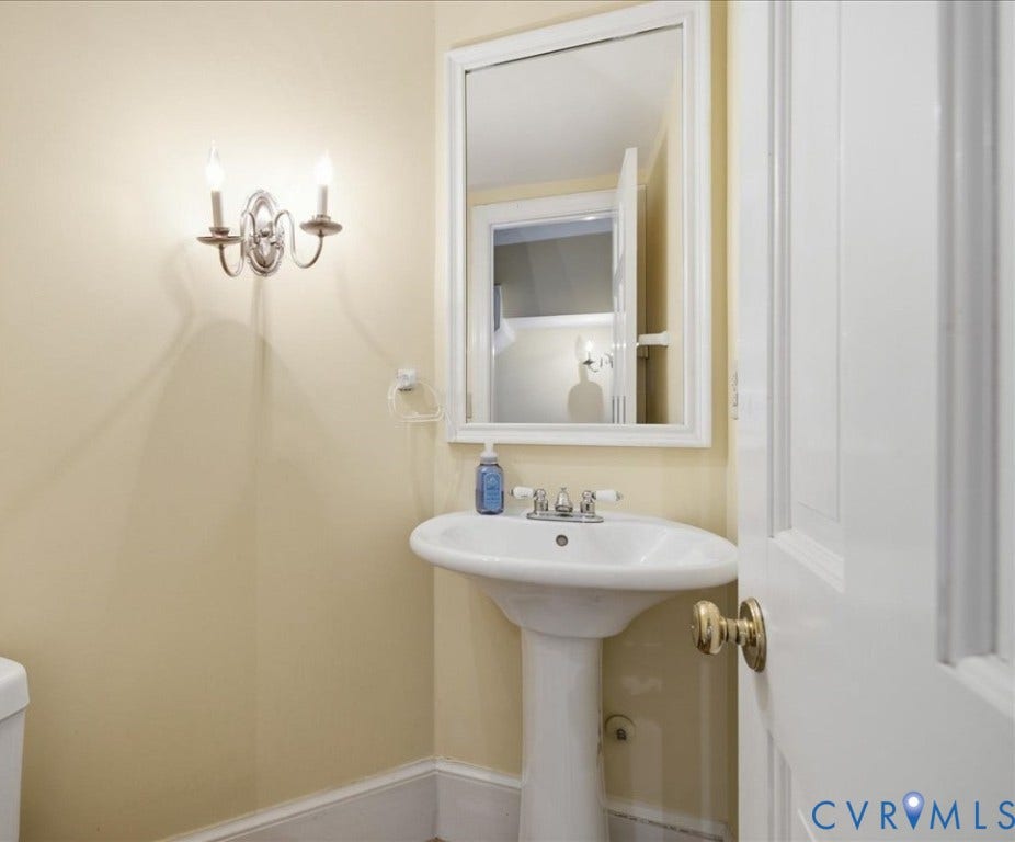 173 Waterfront Drive, Colonial Heights, VA 23834 Powder Room ( Half Bath) opens from the Entry Hall.