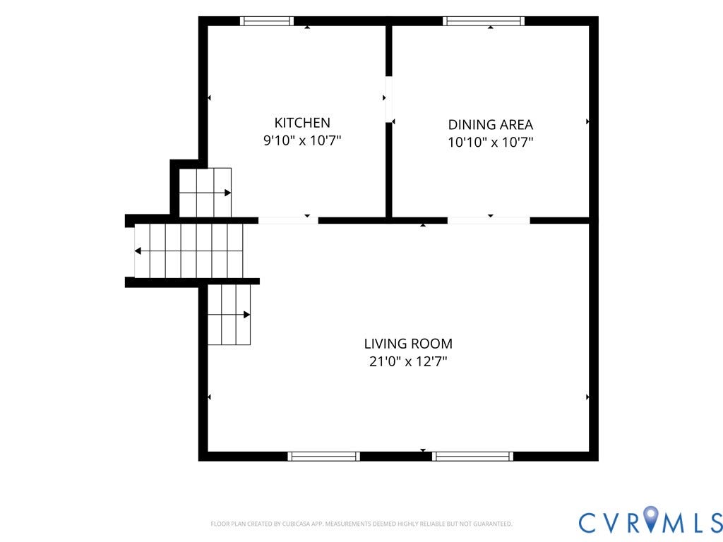 9209 Lydell Drive, Henrico, VA 23228 2nd Floor- Living Room, Dining Room, Kitchen