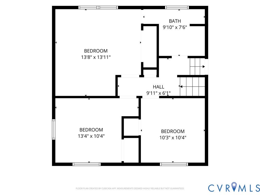 9209 Lydell Drive, Henrico, VA 23228 3rd Floor- 3 Bedrooms, Full Bath