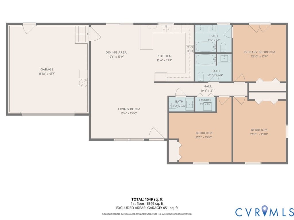 79 Dixie Drive, Mathews, VA 23050 Floor plan
